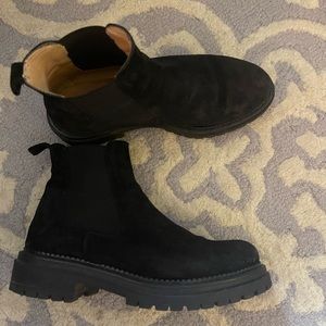 Anthropologie black booties